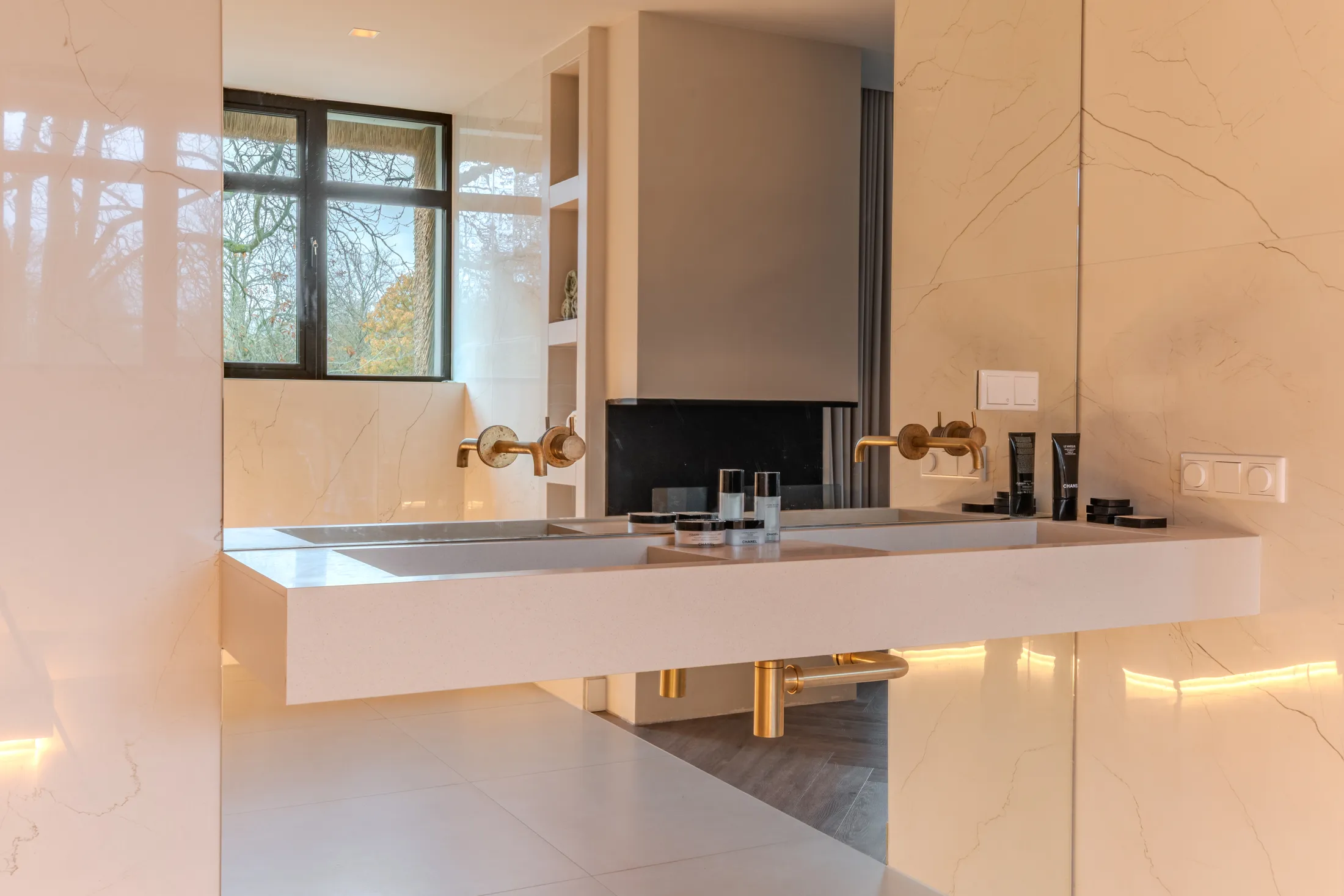 Badkamer in Warm Natuurlijk stijl door Badkamerstijl